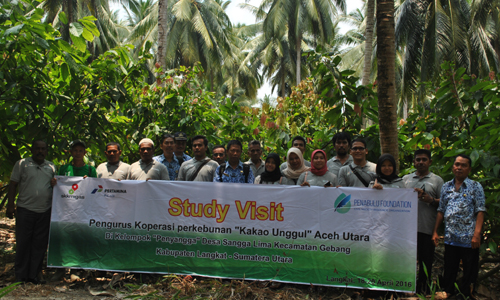 Study Visit Pengurus Koperasi Perkebunan “Kakao Unggul”, Aceh Utara di Kab Langkat Sumatera Utara, 18-20 April 2016